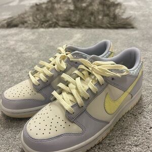 Nike White, Lavender and Yellow Sneakers